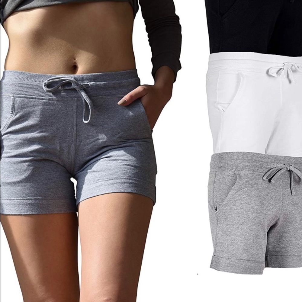 3 pack active wear casual shorts